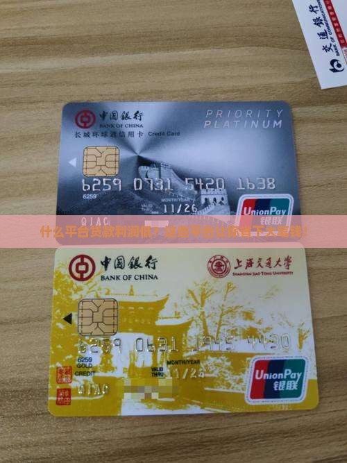 什么平台贷款利润低