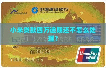 小米贷款4万元逾期怎么办