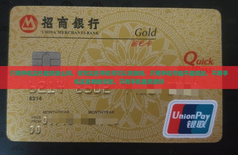 只用手机实名能贷款么
