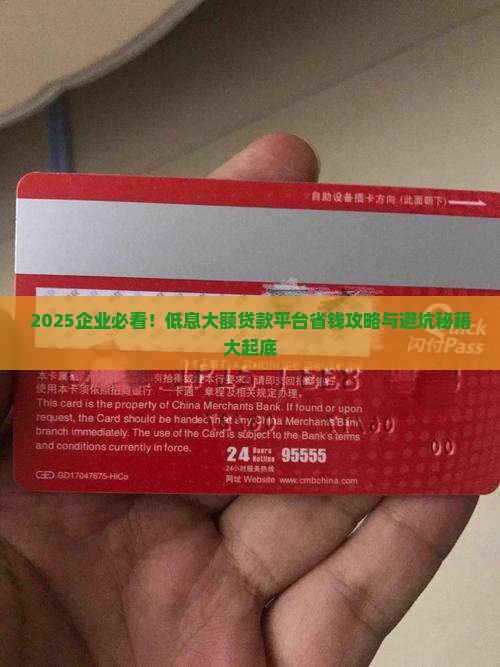 低息企业大额贷款平台
