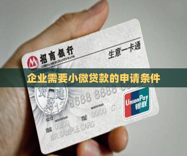 企业需要小额贷款的条件