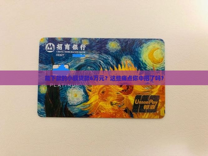 能下款的小额贷款6万元