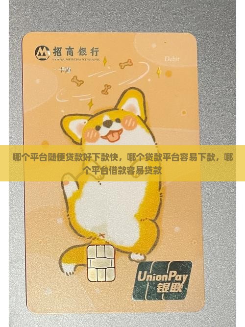 哪个平台随便贷款好下款