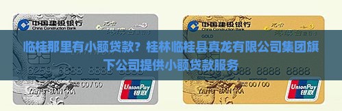 临桂那里有小额贷款