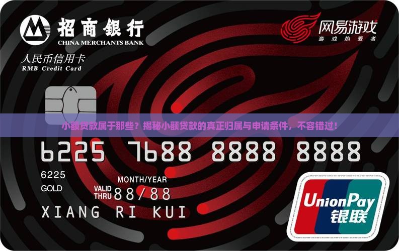 小额贷款属于那些