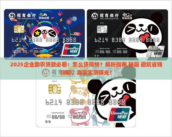 企业助农贷款怎么贷的快