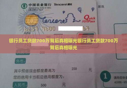 银行员工贷款700万