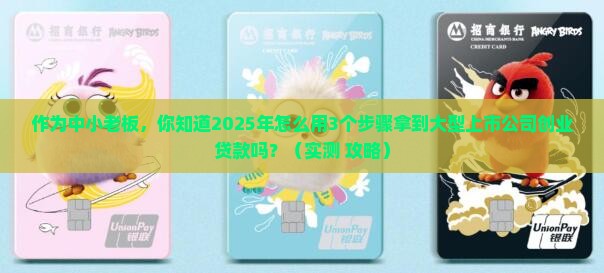 大型上市公司创业贷款