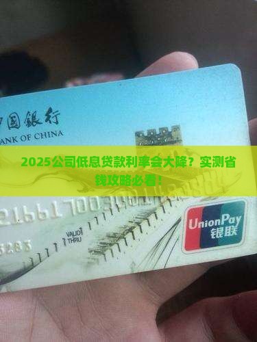 公司低息贷款利率会降吗