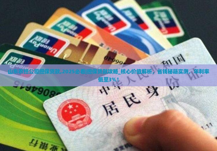 山东农担公司担保贷款