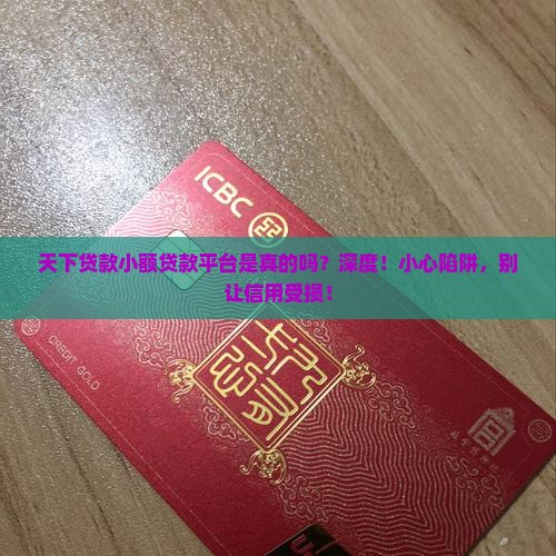 天下贷款小额贷款平台是真的吗