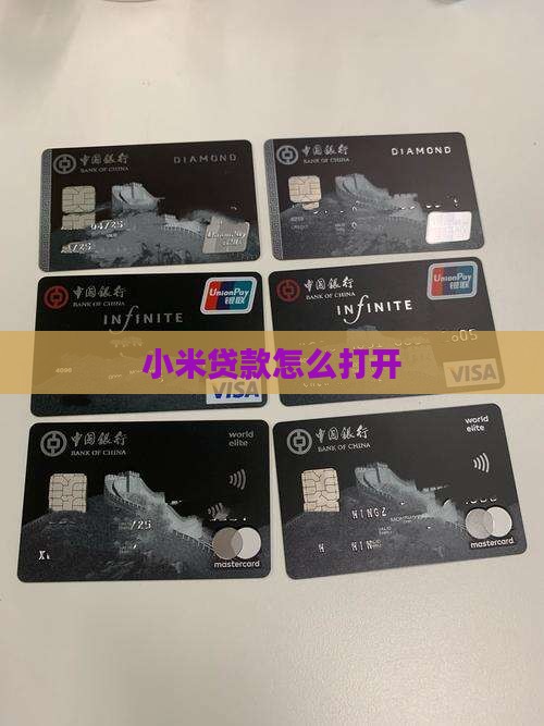 小米贷款怎么打开
