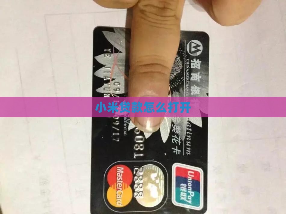 小米贷款怎么打开