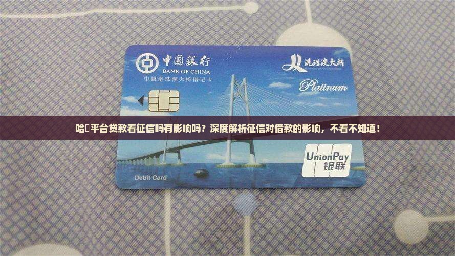 哈啰平台贷款看征信吗有影响吗