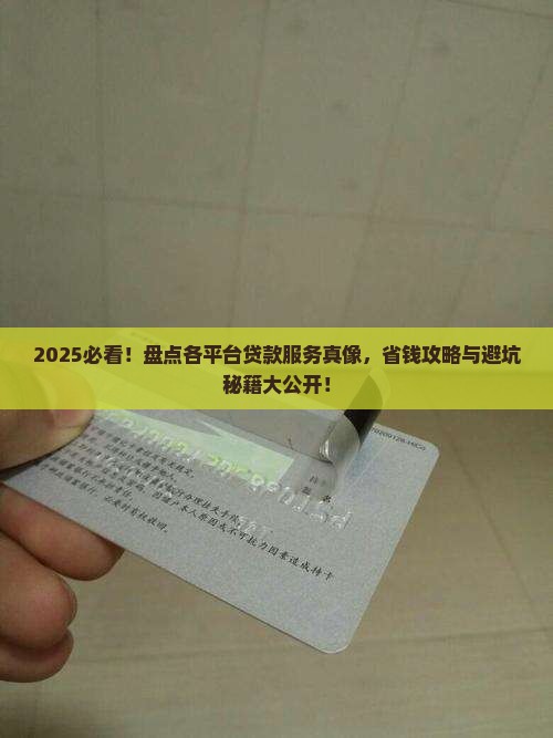各个平台的贷款服务