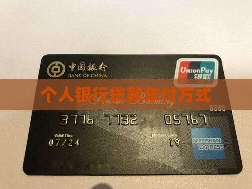 个人银行贷款可以年付吗