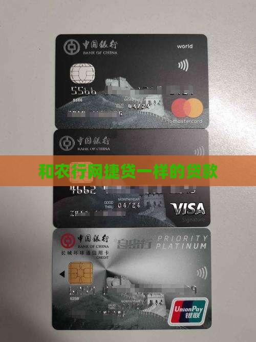 和农行网捷贷一样的贷款