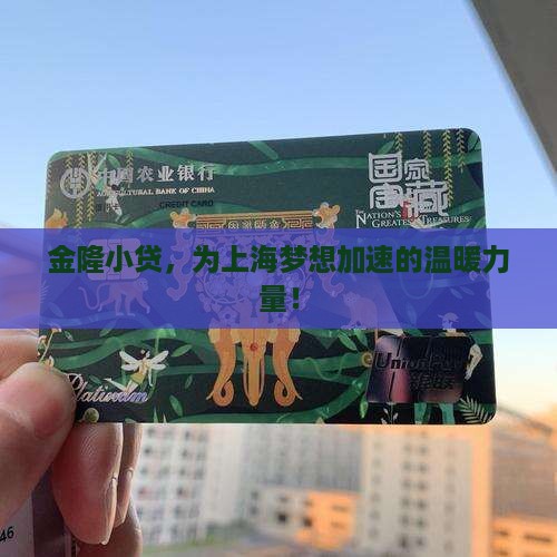 金隆小贷，为上海梦想加速的温暖力量！