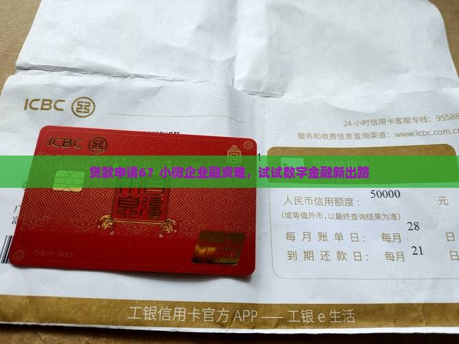 贷款申请6？小微企业融资难，试试数字金融新出路