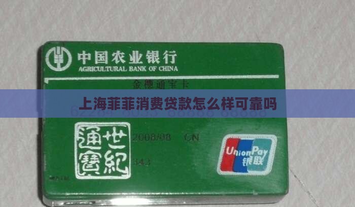 上海菲菲消费贷款怎么样可靠吗