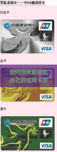 如何选择最适合自己的信用卡贷款方案？2025年低利率信用卡贷款攻略！