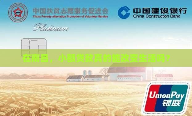 在南昌，小额贷款真的能改变生活吗？