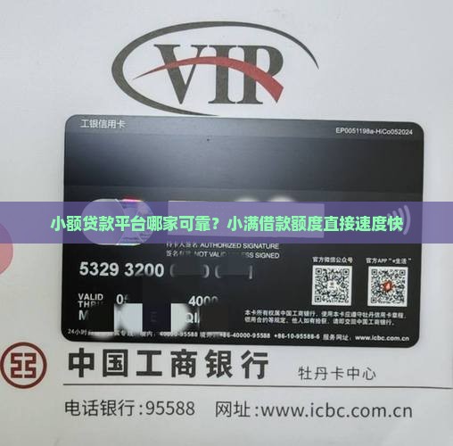 小额贷款平台哪家可靠？小满借款额度直接速度快