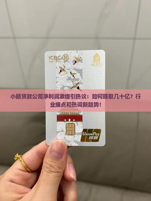 小额贷款公司净利润激增引热议：如何赚取几十亿？行业痛点和热词新趋势！
