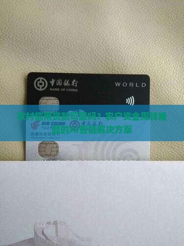 农村信用贷款可靠吗？农户资金周转难题的AI智能解决方案