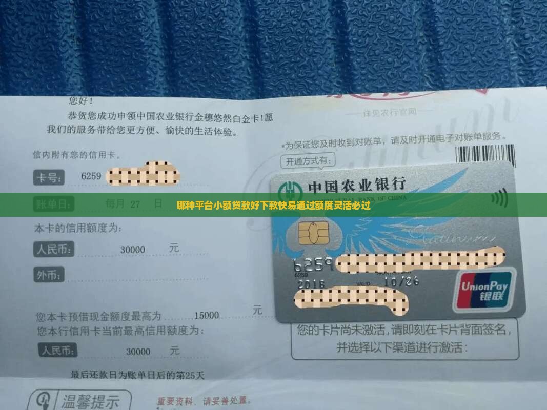 哪种平台小额贷款好下款快易通过额度灵活必过