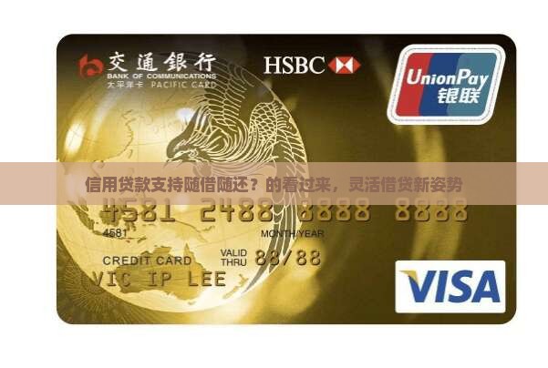 信用贷款支持随借随还？的看过来，灵活借贷新姿势