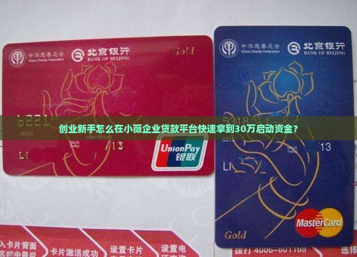 创业新手怎么在小薇企业贷款平台快速拿到30万启动资金？