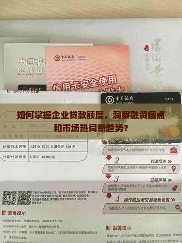 如何掌握企业贷款额度，洞察融资痛点和市场热词新趋势？