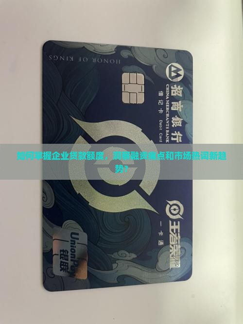 如何掌握企业贷款额度，洞察融资痛点和市场热词新趋势？