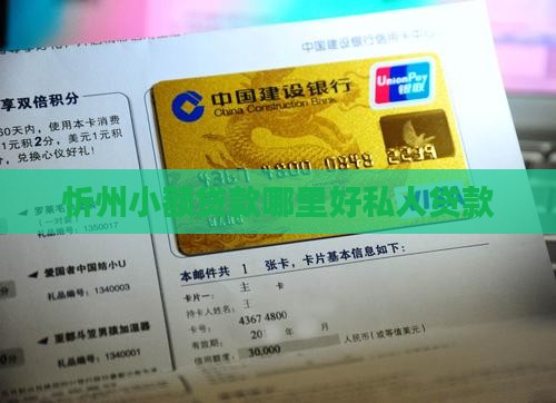 忻州小额贷款哪里好私人贷款
