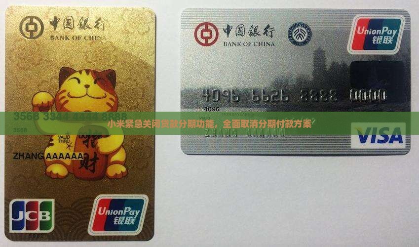 小米紧急关闭贷款分期功能，全面取消分期付款方案