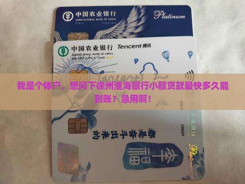 我是个体户，想问下徐州淮海银行小额贷款最快多久能到账？急用啊！