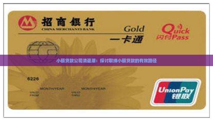 小额贷款公司清退潮：探讨取缔小额贷款的有效路径