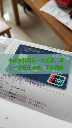 小米贷款可以一次还清