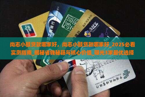 尚志小额贷款哪家好