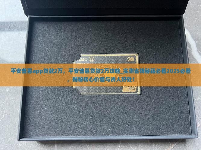 平安普惠app贷款2万