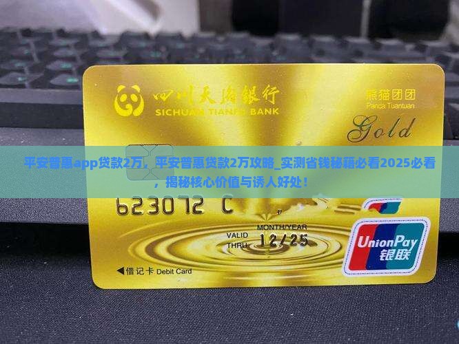 平安普惠app贷款2万