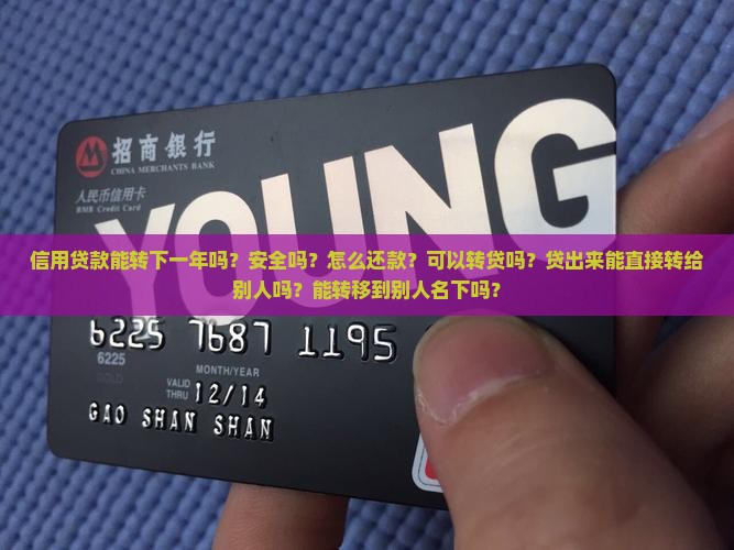 信用贷款能转下一年吗