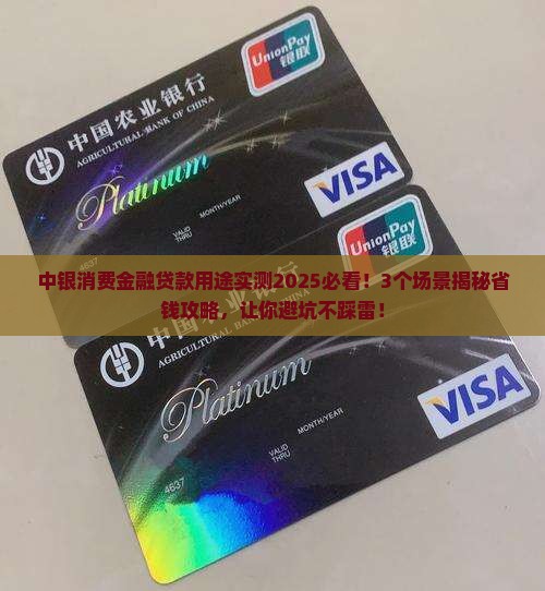 中银消费金融的贷款用途
