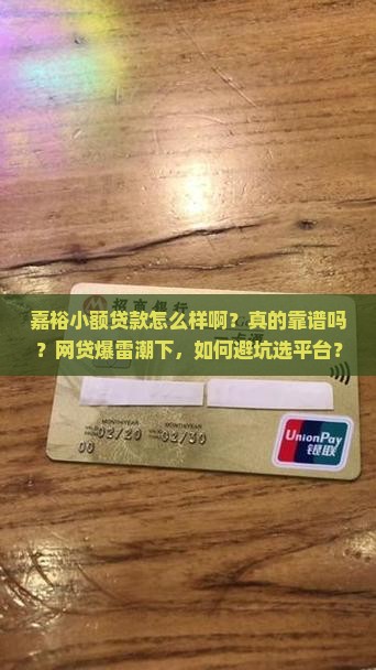 嘉裕小额贷款怎么样啊