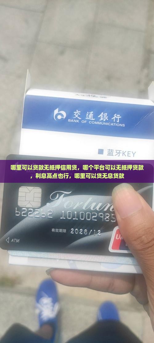 哪里可以贷款无抵押信用贷