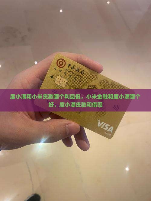 度小满和小米贷款