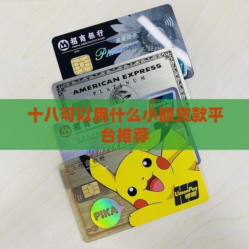 十八可以用什么小额贷款