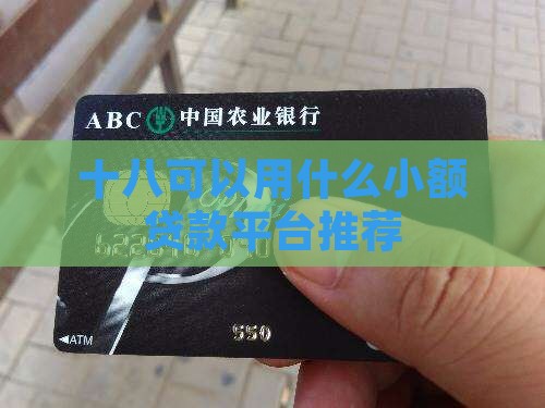 十八可以用什么小额贷款