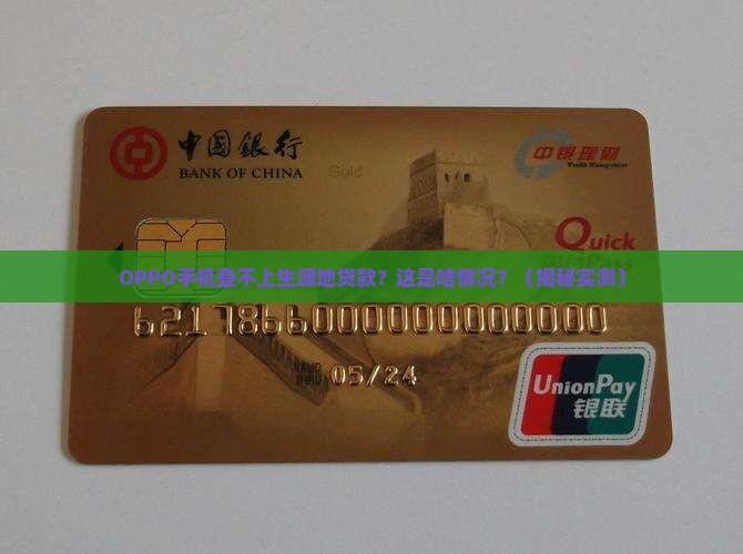 oppo手机为什么登不上生源地贷款